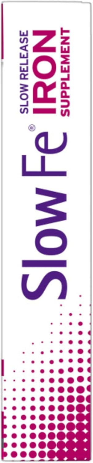 Slow Fe 45mg Iron Supplement - Slow Release, High Potency - 30 Count