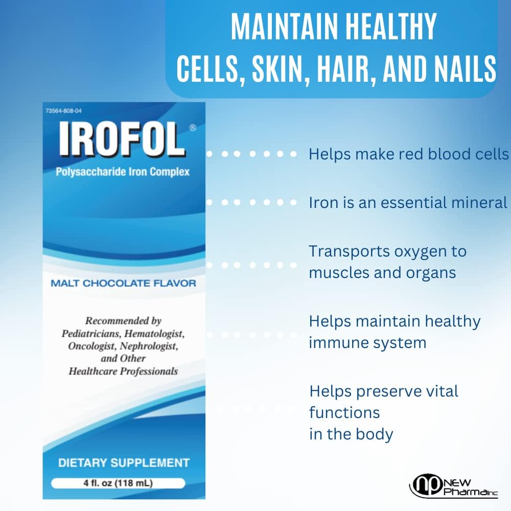 Irofol High Dose Iron Supplement – 100 mg Polysaccharide Iron Complex