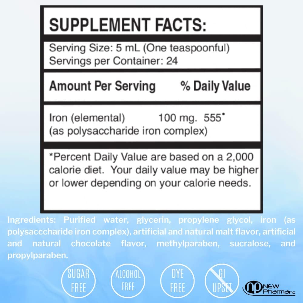 Irofol High Dose Iron Supplement – 100 mg Polysaccharide Iron Complex