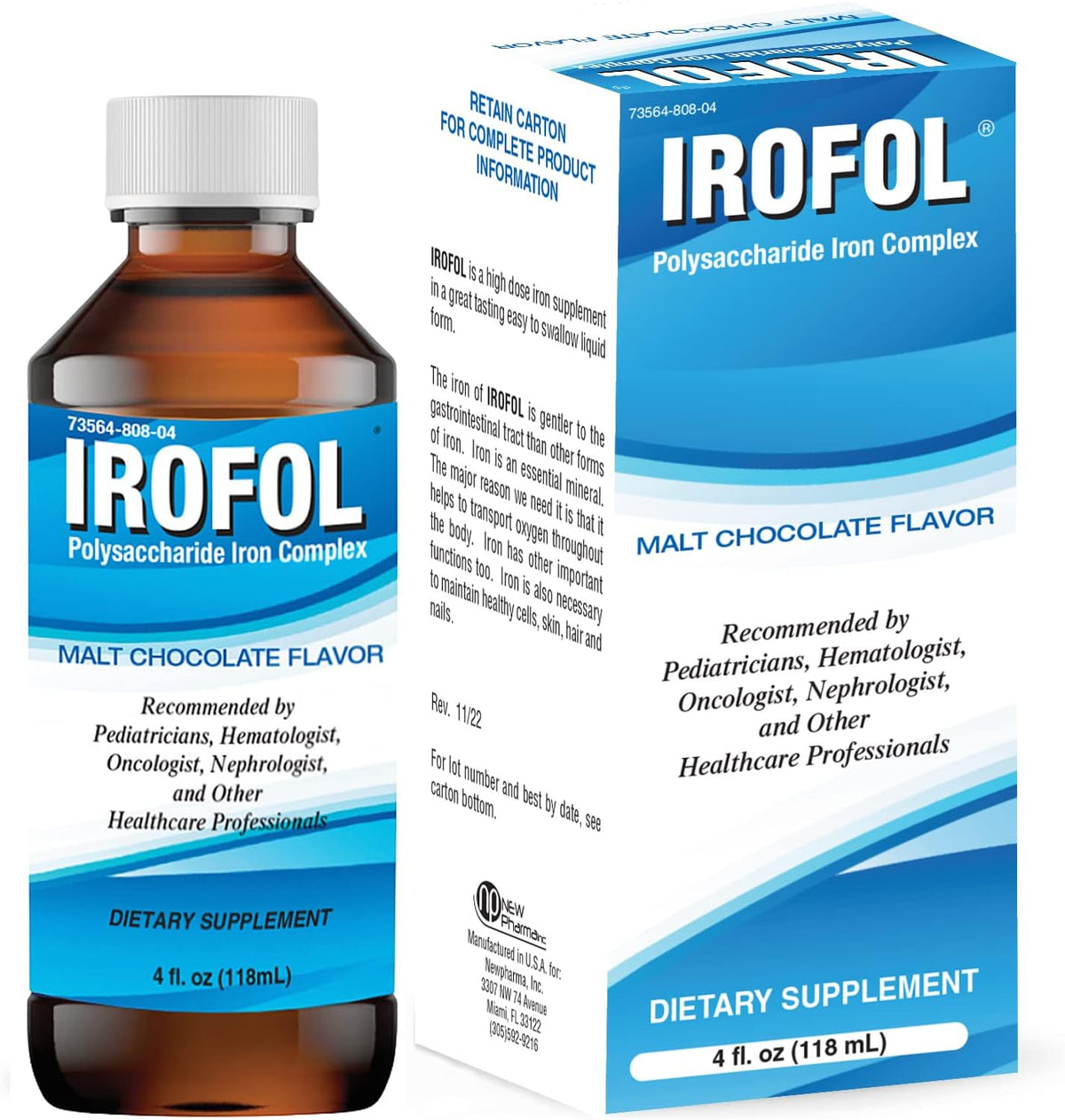 Irofol High Dose Iron Supplement – 100 mg Polysaccharide Iron Complex