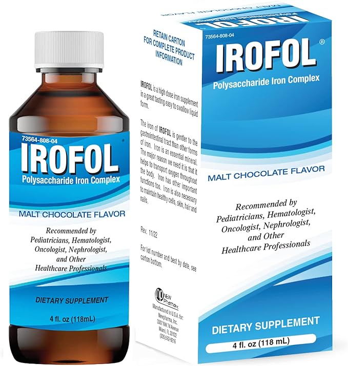 Irofol High Dose Iron Supplement – 100 mg Polysaccharide Iron Complex