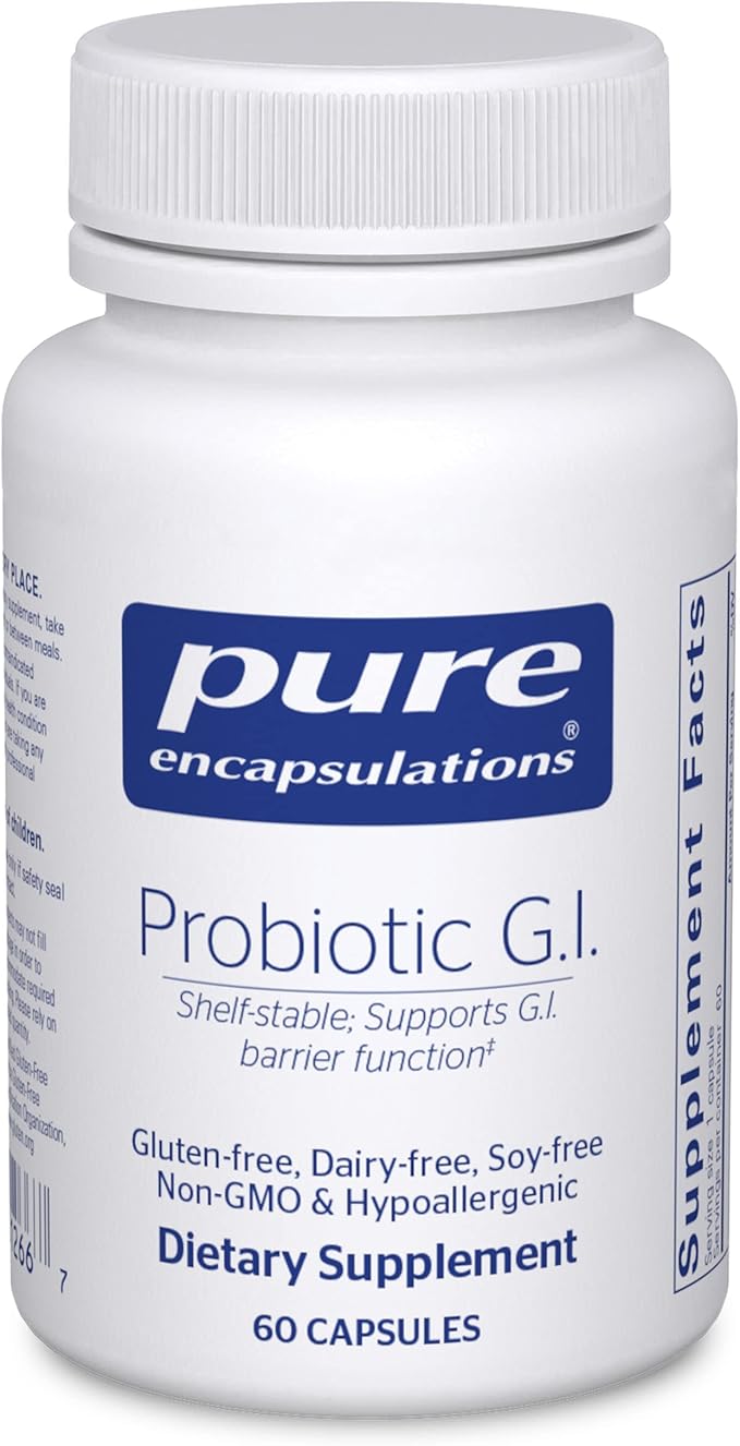 Pure Encapsulations® Probiotic G.I. - Shelf Stable Probiotic for Intestinal Health - 60 Capsules
