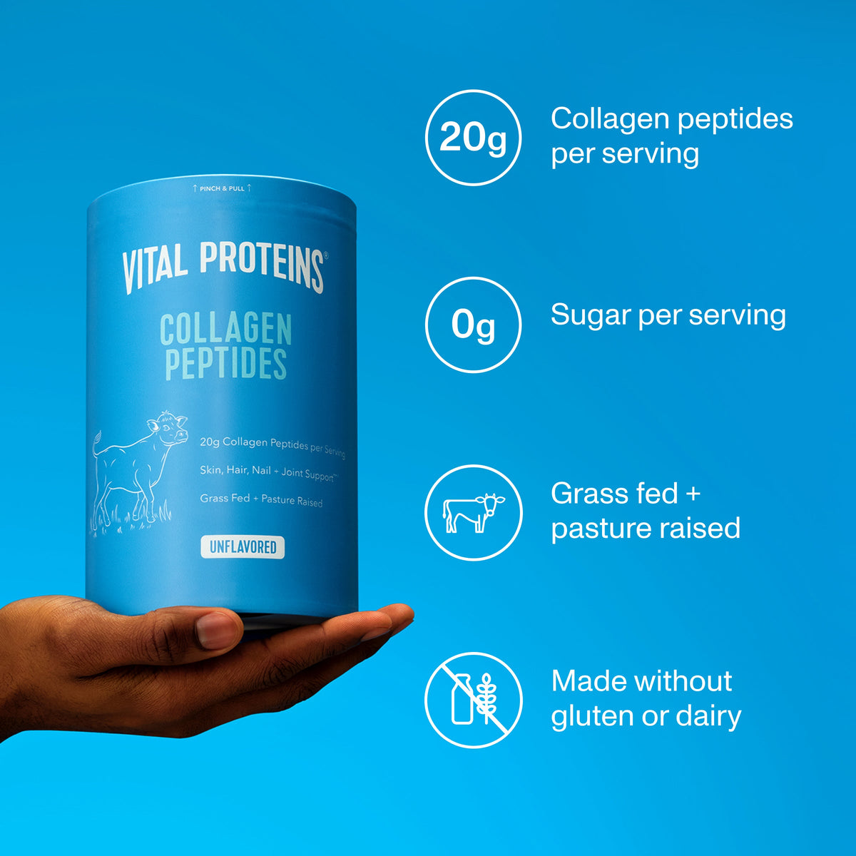 Vital Proteins Collagen Peptides - Unflavored (20 oz)