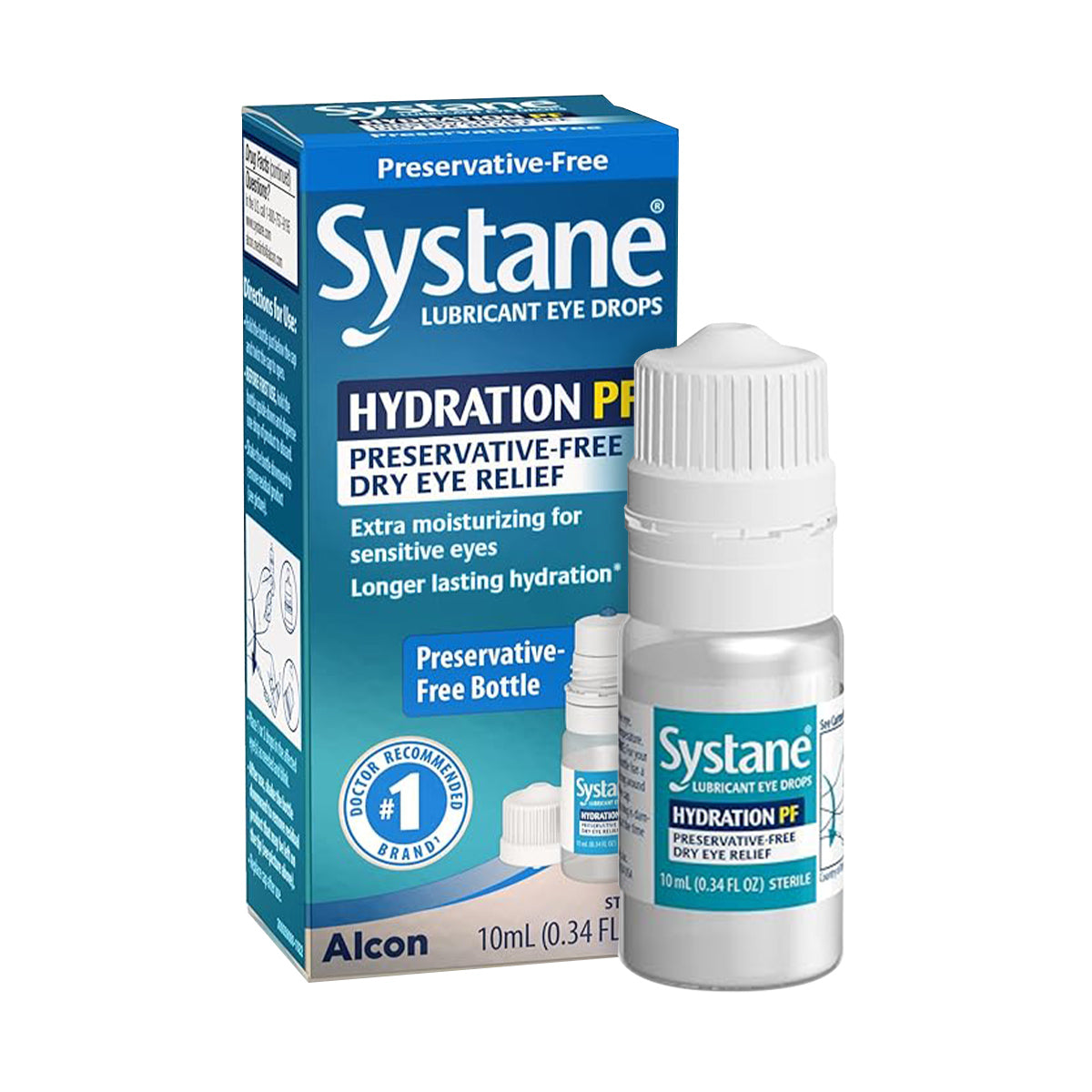 Systane Hydration PF Lubricant Eye Drops (Preservative Free Multidose Bottle) 10ml