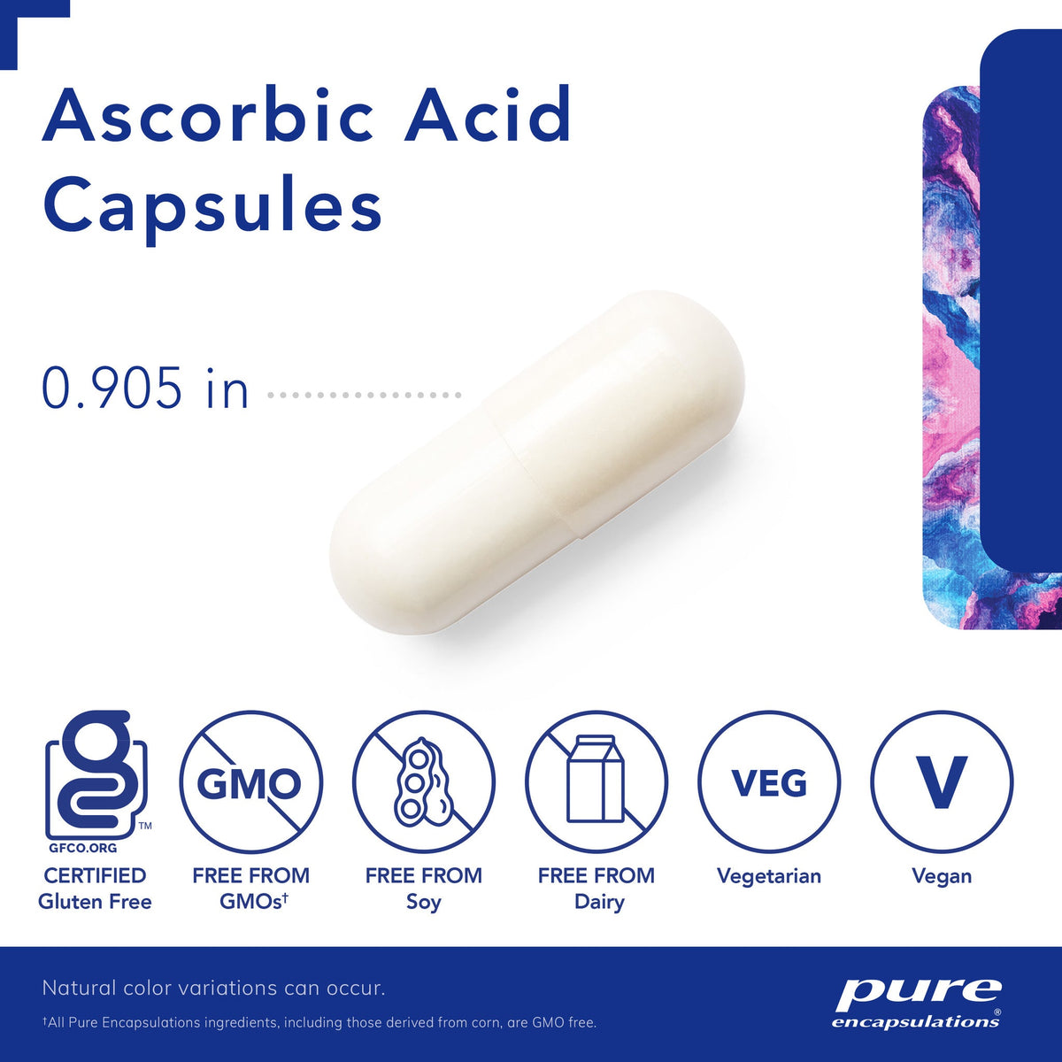 Pure Encapsulations® Ascorbic Acid 1,000 mg Vitamin C - 90 capsules