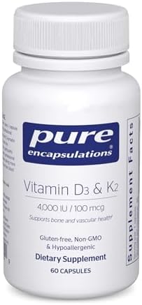 Pure Encapsulations® Vitamin D3 &amp; K2 - 60 Capsules