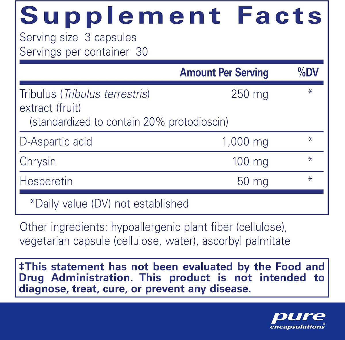 Pure Encapsulations Tribulus Formula | Support Testosterone Balance ‡ | 90 Capsules