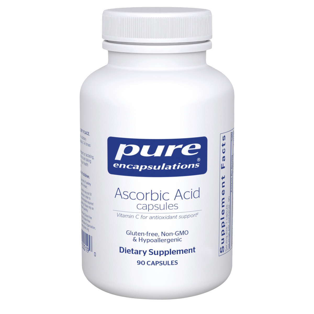 Pure Encapsulations® Ascorbic Acid 1,000 mg Vitamin C - 90 capsules