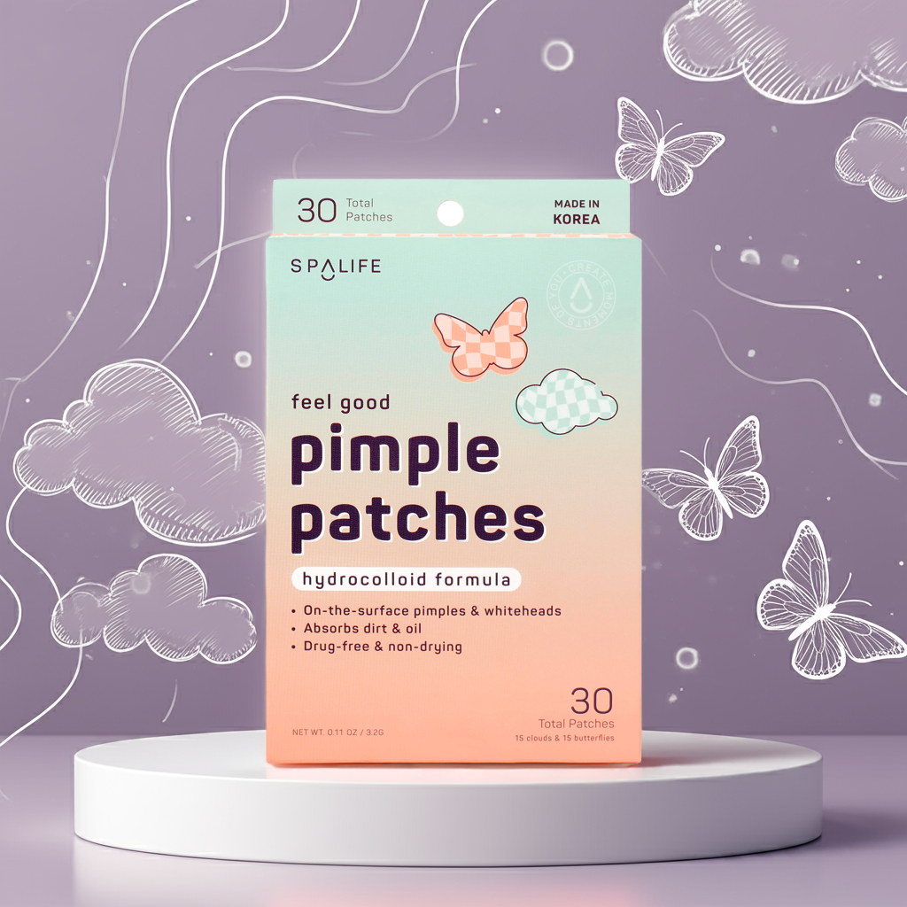 Butterfly &amp; Clouds Hydrocolloid Pimple Patches – 30 Count