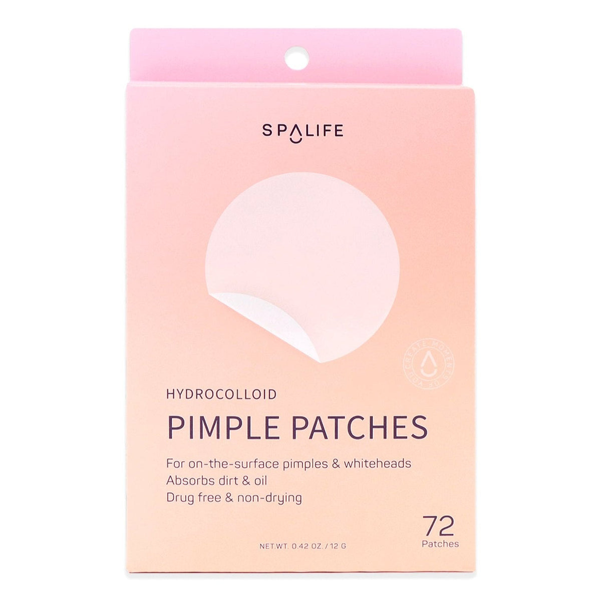 Clear Hydrocolloid Pimple Patches – 72 Count Pink Box