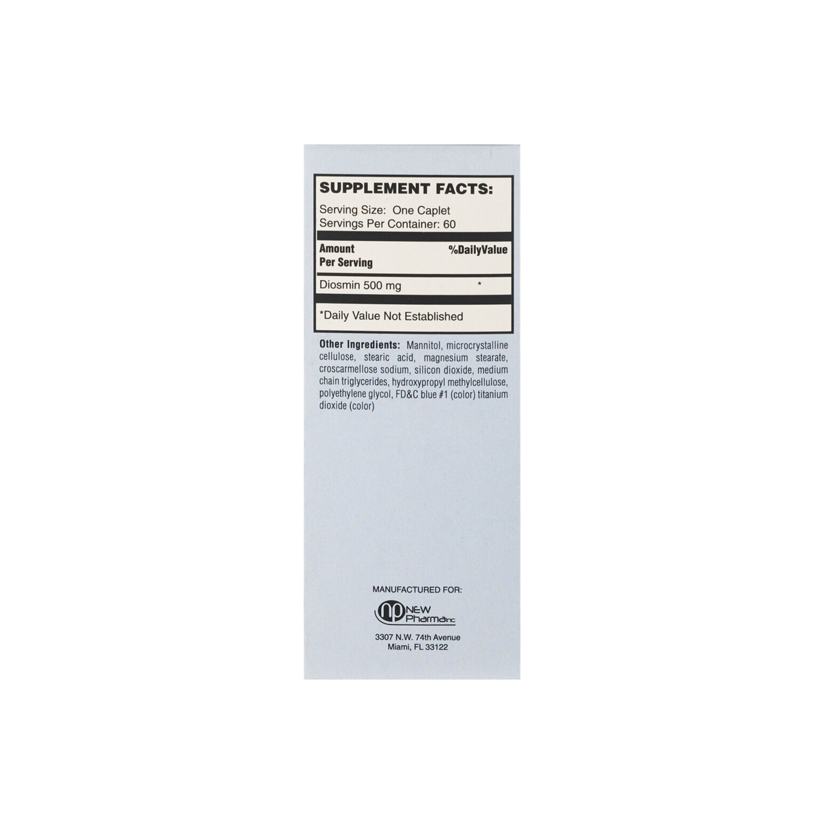 Provasmin® Micronized Diosmin – 60 Caplets | Circulation &amp; Vein Support