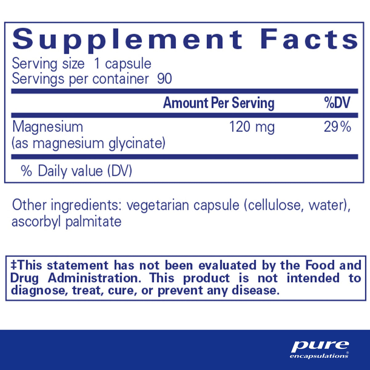 Pure Encapsulations® Magnesium (Glycinate) - 90 Capsules
