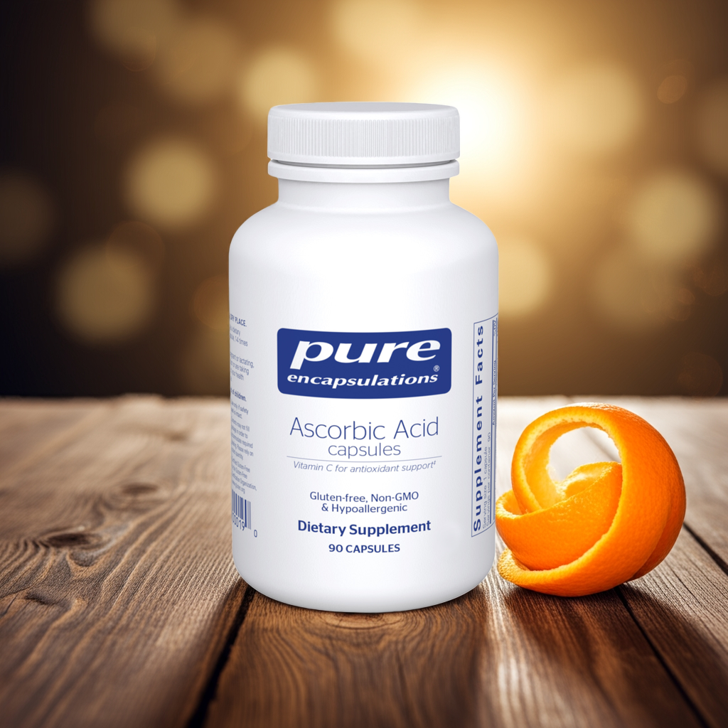 Pure Encapsulations® Ascorbic Acid 1,000 mg Vitamin C - 90 capsules