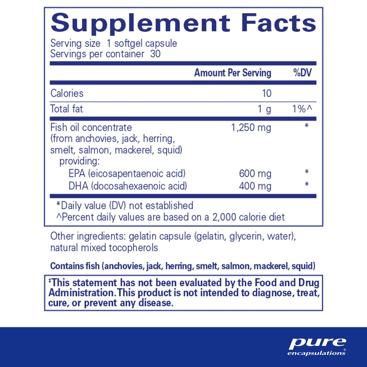 Pure Encapsulations® O.N.E.™ Omega - 30 Softgel Capsules